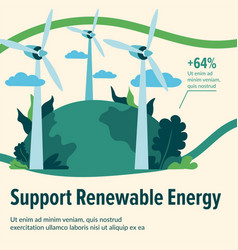 Support Renewable Energy Ecologically Friendly