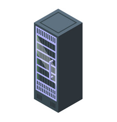 Server Data Storage Icon Isometric Digital