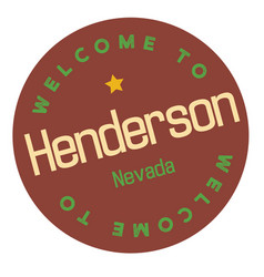 Welcome To Henderson Nevada