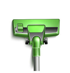 Green Vacuum Cleaner Nozzle Close Up