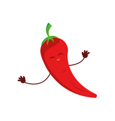 Isolated Cute Pepper Cartoon Character