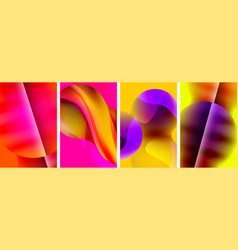 Liquid Abstract Shapes With Gradient Colors