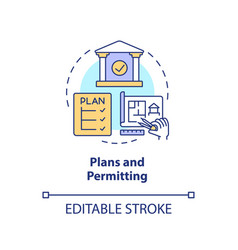 Plans And Permitting Concept Icon