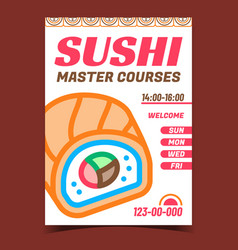 Sushi Master Courses Promotional Poster