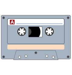 Cassette Tape On White Background