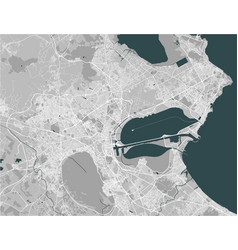 Map City Tunis Tunisia