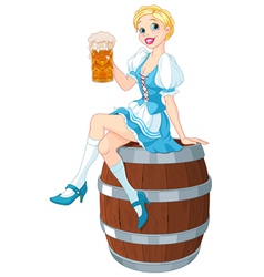 Oktoberfest Girl On The Keg