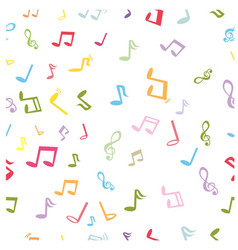 Seamless Pastel Color Pattern Music Note For