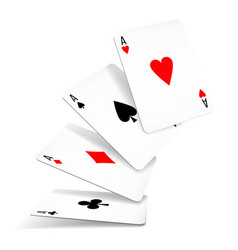 Set Of Four Aces Deck Of Cards