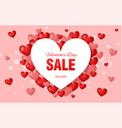 Valentine S Day Sale Banner White Heart