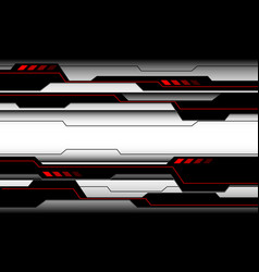 Abstract Red Black Circuit Cyber On White Design