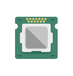 Processor Circuit Icon Flat Chip Cpu