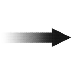 Halftone Arrow With Fading Gradient Half-tone