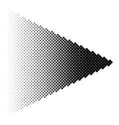 Halftone Arrow With Fading Gradient Half-tone