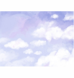 Hand Painted Watercolor Pastel Sky Background