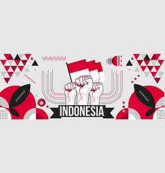 Indonesia National Or Independence Day Banner