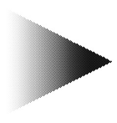 Halftone Arrow With Fading Gradient Half-tone