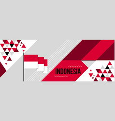 Indonesia National Or Independence Day Banner