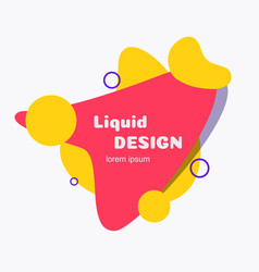 Liquid Abstract Banner Flat Style