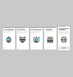 Manufacturing Industry Factory Onboarding Icons