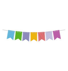 Party Flag Garland On String Hanging Colorful