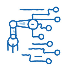 Robot Microchip Outline