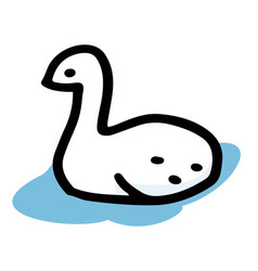 Simple And Cute Swan