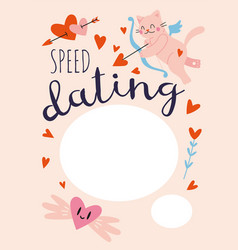 Speed Dating Invitation Poster Template