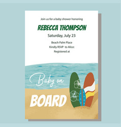 Baby On Board Shower Invitation