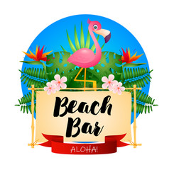 Beach Bar Poster Design