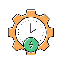 Time Of Energy Saving Color Icon