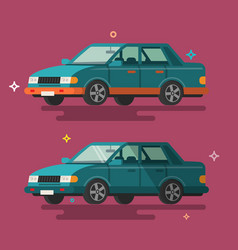 car flat design vector image