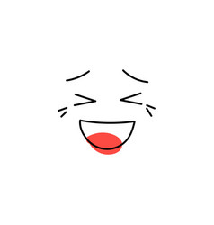 Emotion Crying With Laughter Hand Drawn Icon