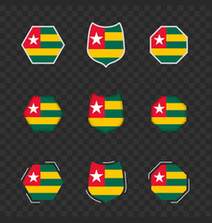 National Symbols Of Togo On A Dark Transparent