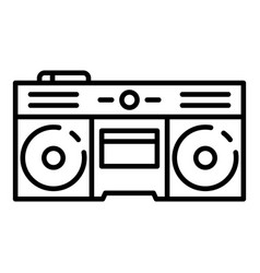 Boom Box Icon Outline Style