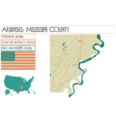 Map Of Mississippi County In Arkansas Usa