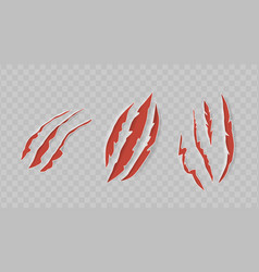 Realistic 3d Set Featuring Fierce Red Claw