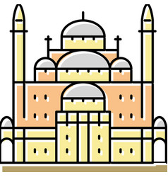 Suleiman Pasha Mosque Color Icon