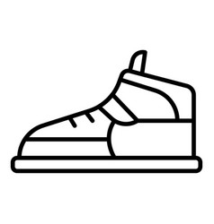 Hip Hop Sneaker Icon Outline Style