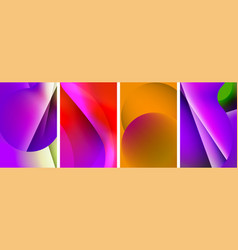 Liquid Abstract Shapes With Gradient Colors