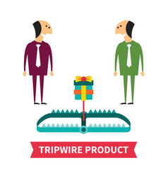 Tripwire Product Concept In Flat Style