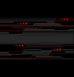 Abstract Red Black Circuit Cyber On Grey Design