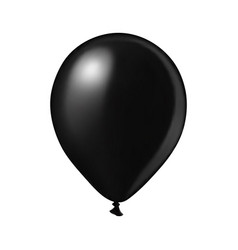 Black Balloon On White Background