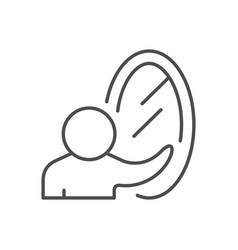 Self Esteem Line Outline Icon