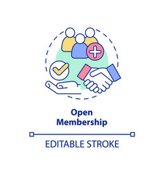 Open Membership Concept Icon