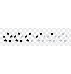 Star Icon In Circle 5 Stars Rating Set