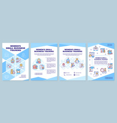 Women Small Business Training Blue Brochure