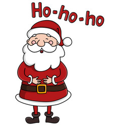 Cute Santa Claus Laughing Ho-ho-ho Cartoon Image