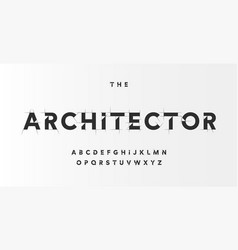 Architectural Project Font Technical Draw Style