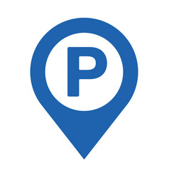 Parking Pinpoint Blue Icon Map Pointer